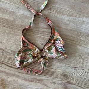 Asha Couture Paisley Print Bikini Top